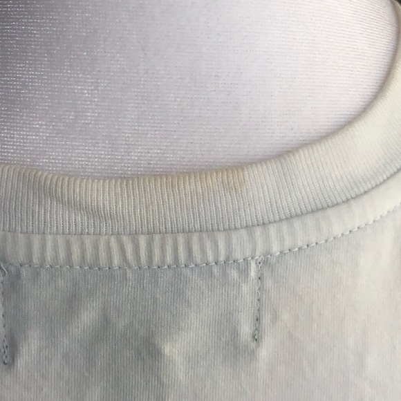 Vintage L-RL White Crew Tee Shirt 90s Y2K Size Small - Picture 5 of 11